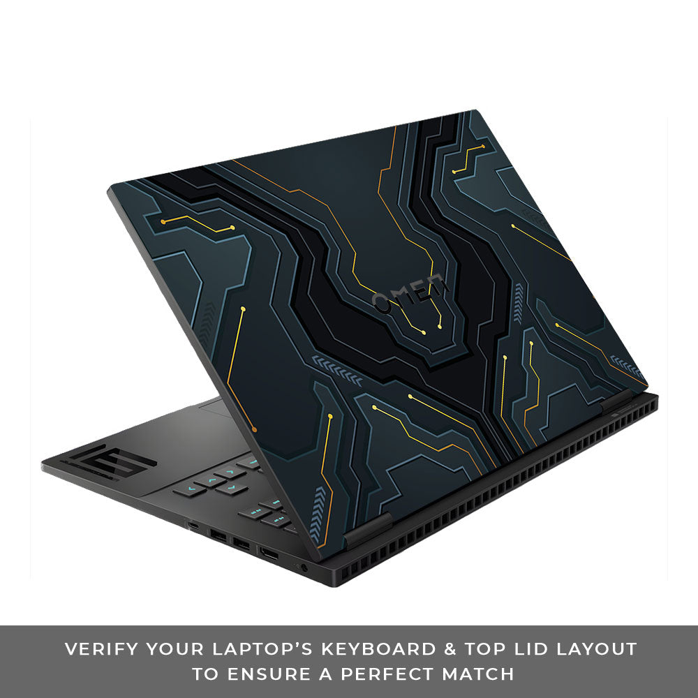 Futuristic Techno HP Omen Gaming 16 Laptop Skin