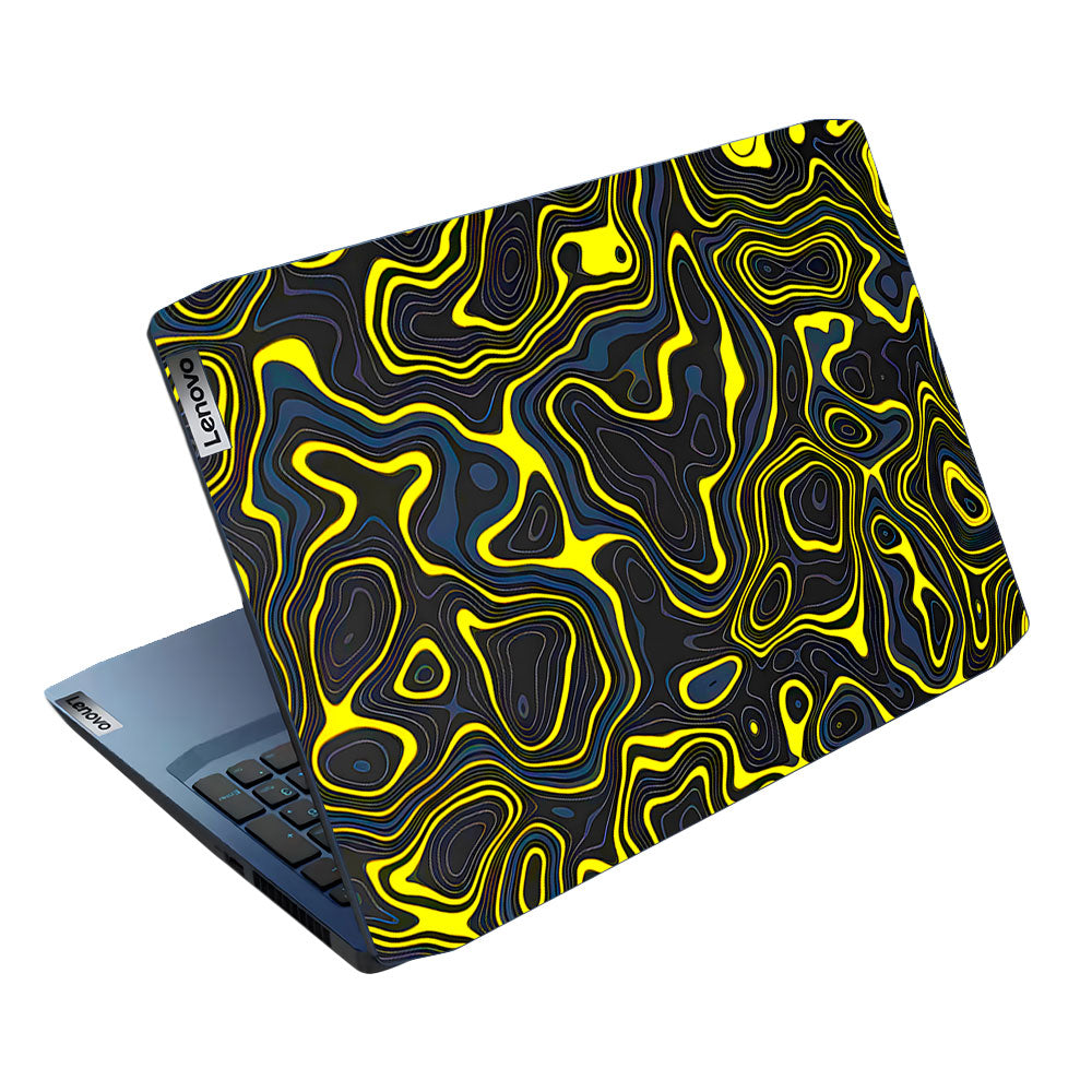 Neon Lava Contours Lenovo Ideapad Gaming 3 15ARH05 and 15IMH05 Laptop Skin