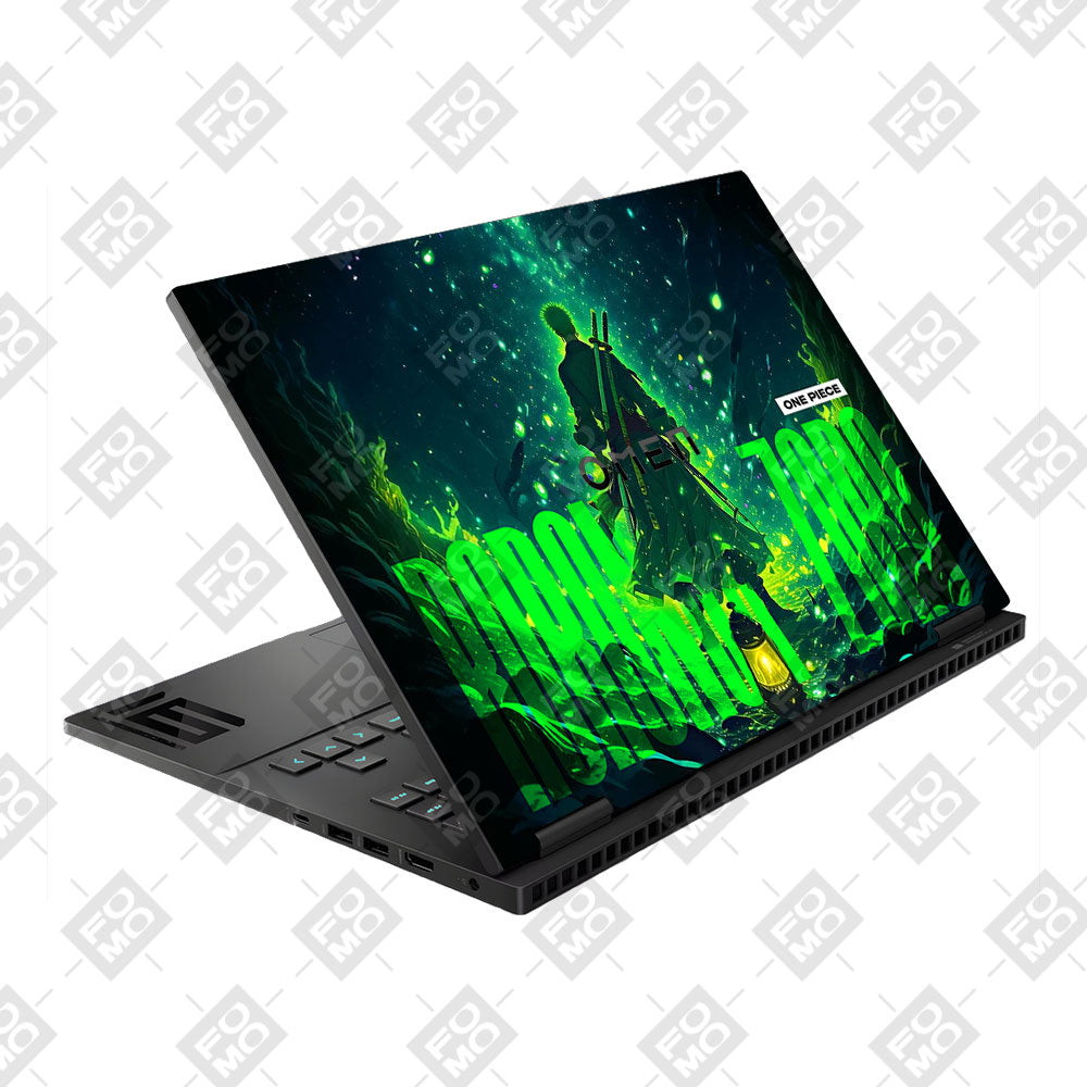 Roronoa Zoro Green Fury HP Omen Gaming 16 Laptop Skin