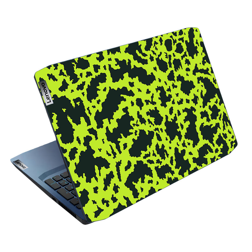 Neon Green Splatter Camo Lenovo Ideapad Gaming 3 15ARH05 and 15IMH05 Laptop Skin