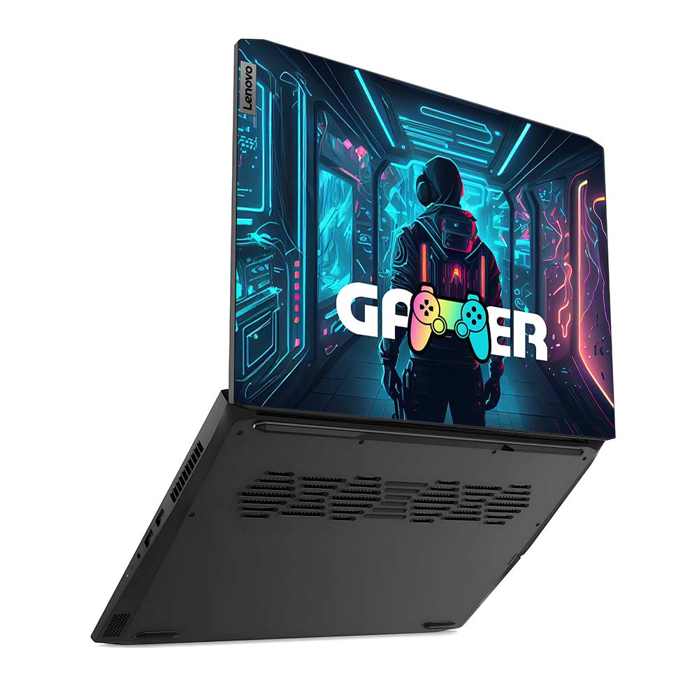 Gamer in Glowing Background Lenovo IdeaPad Gaming 3 15ACH6 and 15IHU6 Laptop Skin