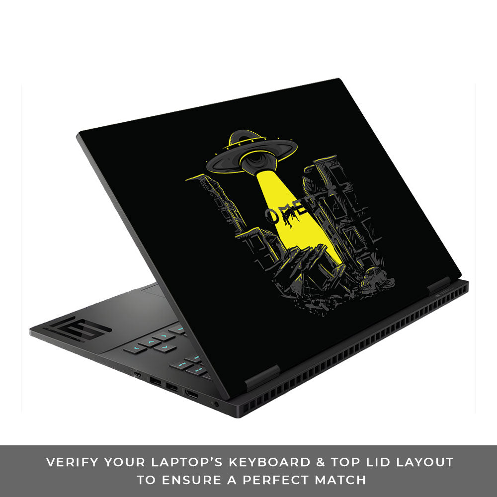 Alien Abduction HP Omen Gaming 16 Laptop Skin