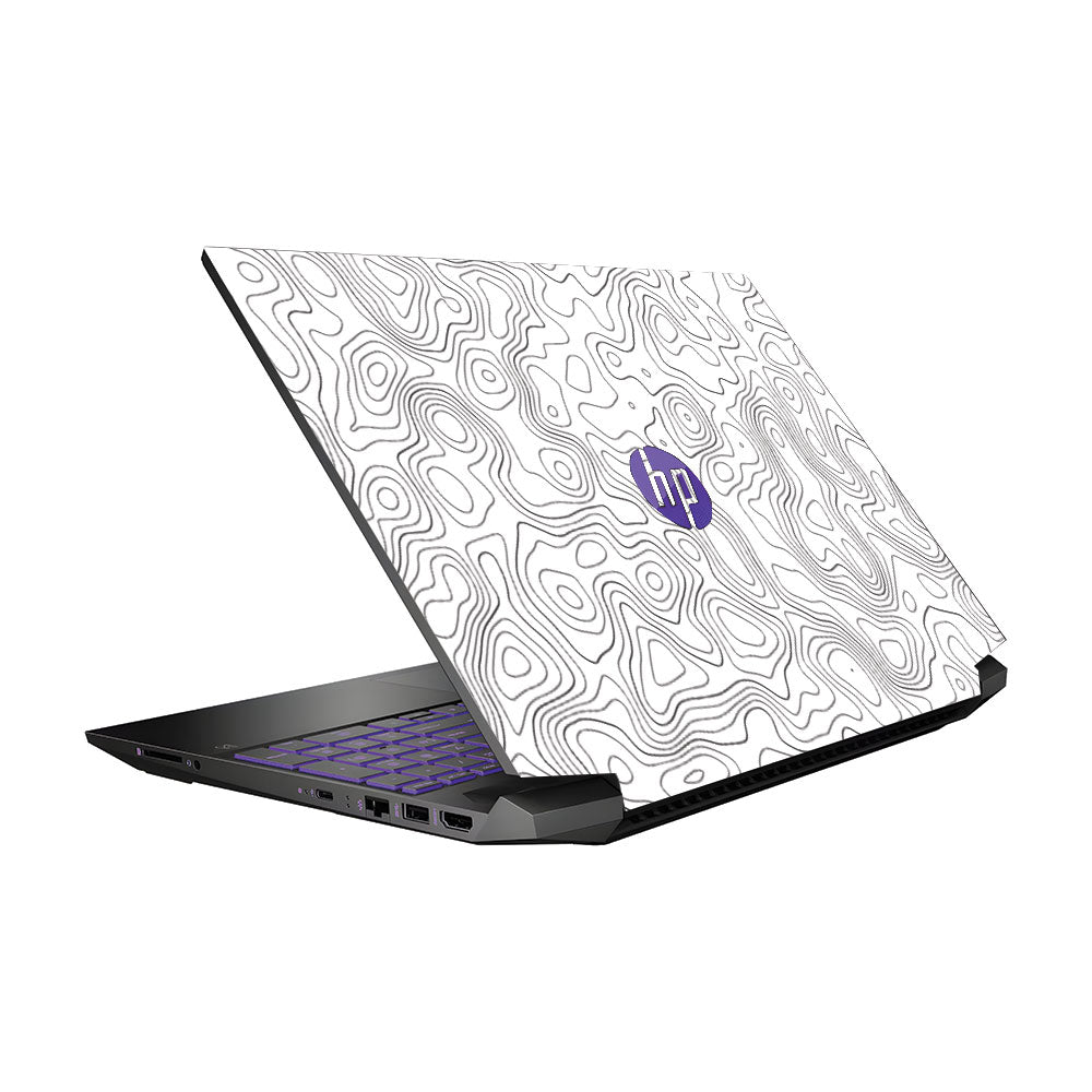 White Contour Design HP Pavilion Gaming 15 EC Series Laptop Skin
