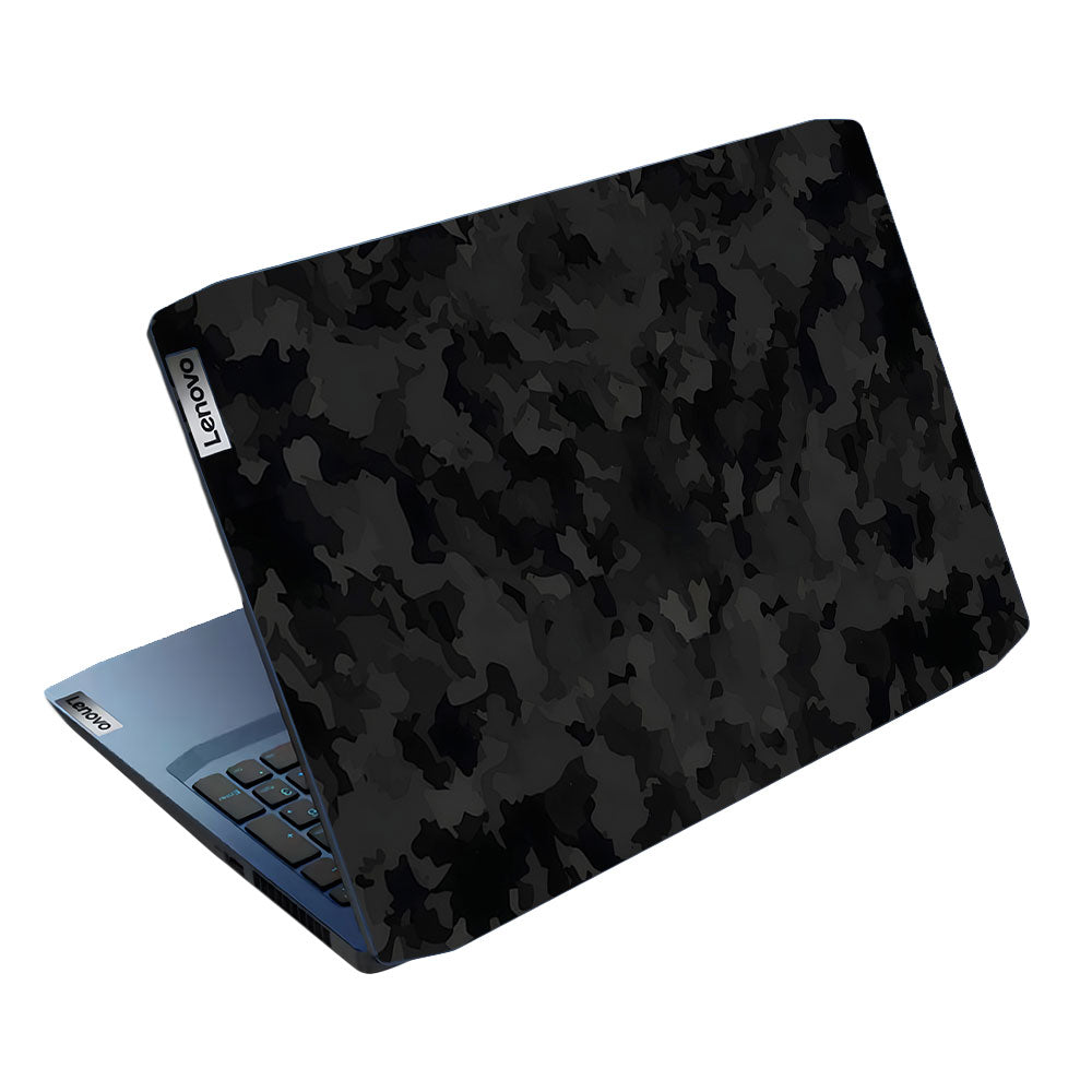 Textured Black Camouflage Lenovo IdeaPad Gaming 3 15ARH05 and 15IMH05 Laptop Skin