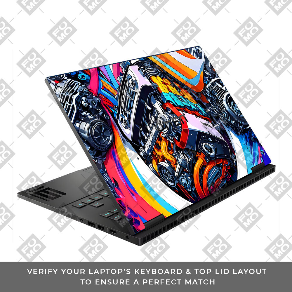 Power in Motion HP Omen Gaming 16 Laptop Skin