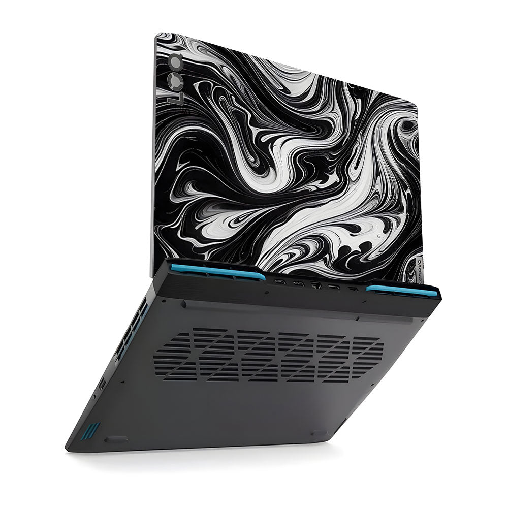 Black and White Marble Lenovo LOQ 2023 15IRH8, 15APH8 Laptop Skin