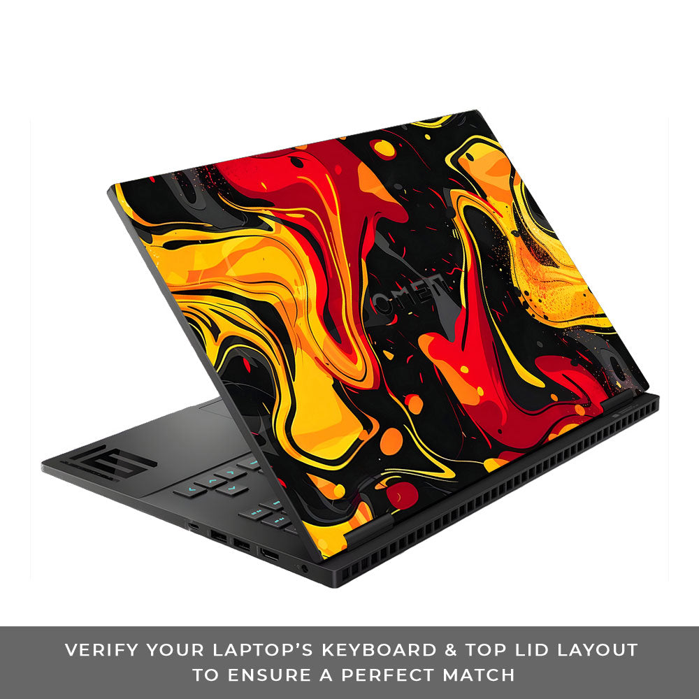 Lava Burst HP Omen Gaming 16 Laptop Skin