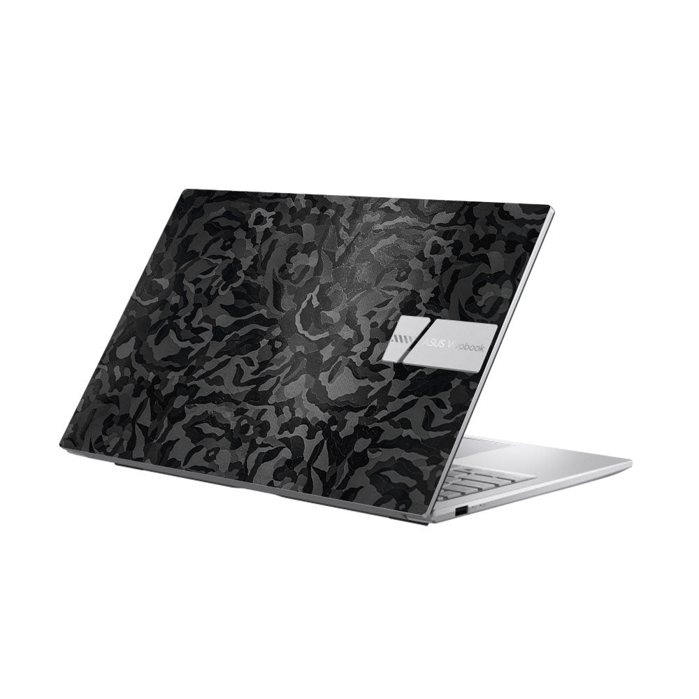 Textured Black Camouflage Asus Vivobook 15 X1504ZA Laptop Skin