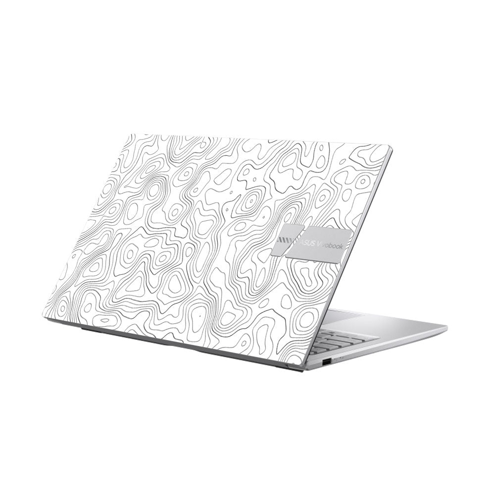 White Contour Design Asus Vivobook 15 X1504ZA Laptop Skin