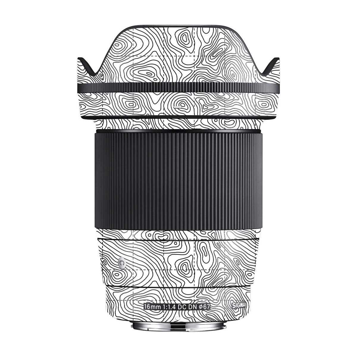 Textured Topo Flow Sigma 35mm F/1.4 DG HSM Art Sony E Camera Lens Skin