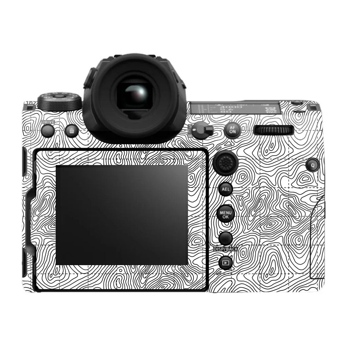 Textured Topo Flow FujiFilm GFX 100S II Camera Skin