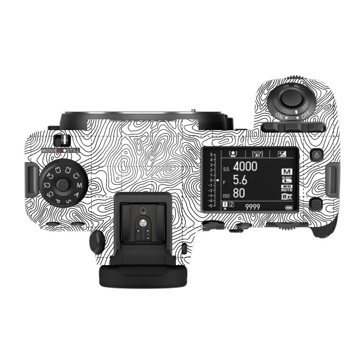 Textured Topo Flow FujiFilm GFX 100S II Camera Skin