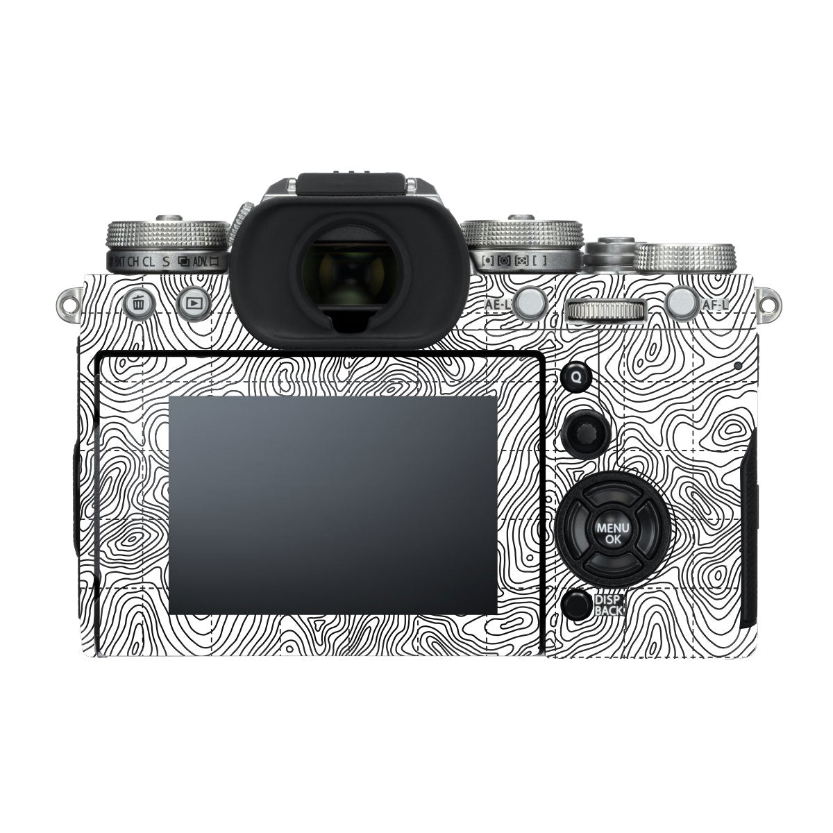 Textured Topo Flow FujiFilm X-T3 Camera Skin