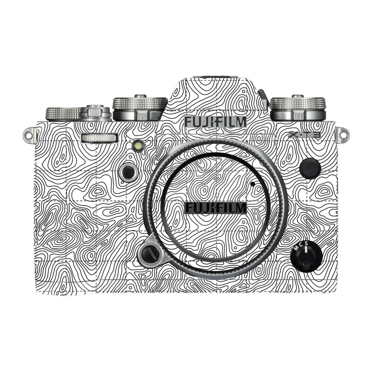 Textured Topo Flow FujiFilm X-T3 Camera Skin