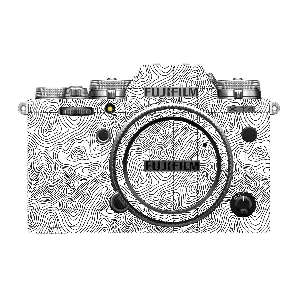 Textured Topo Flow FujiFilm X-T4 Camera Skin