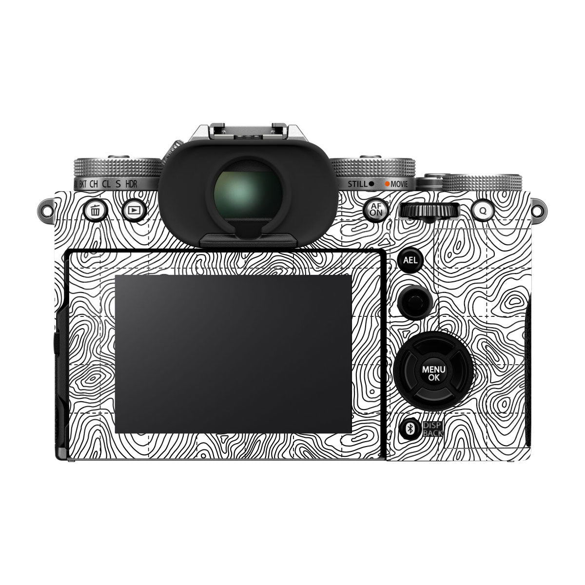 Textured Topo Flow FujiFilm X-T5 Camera Skin