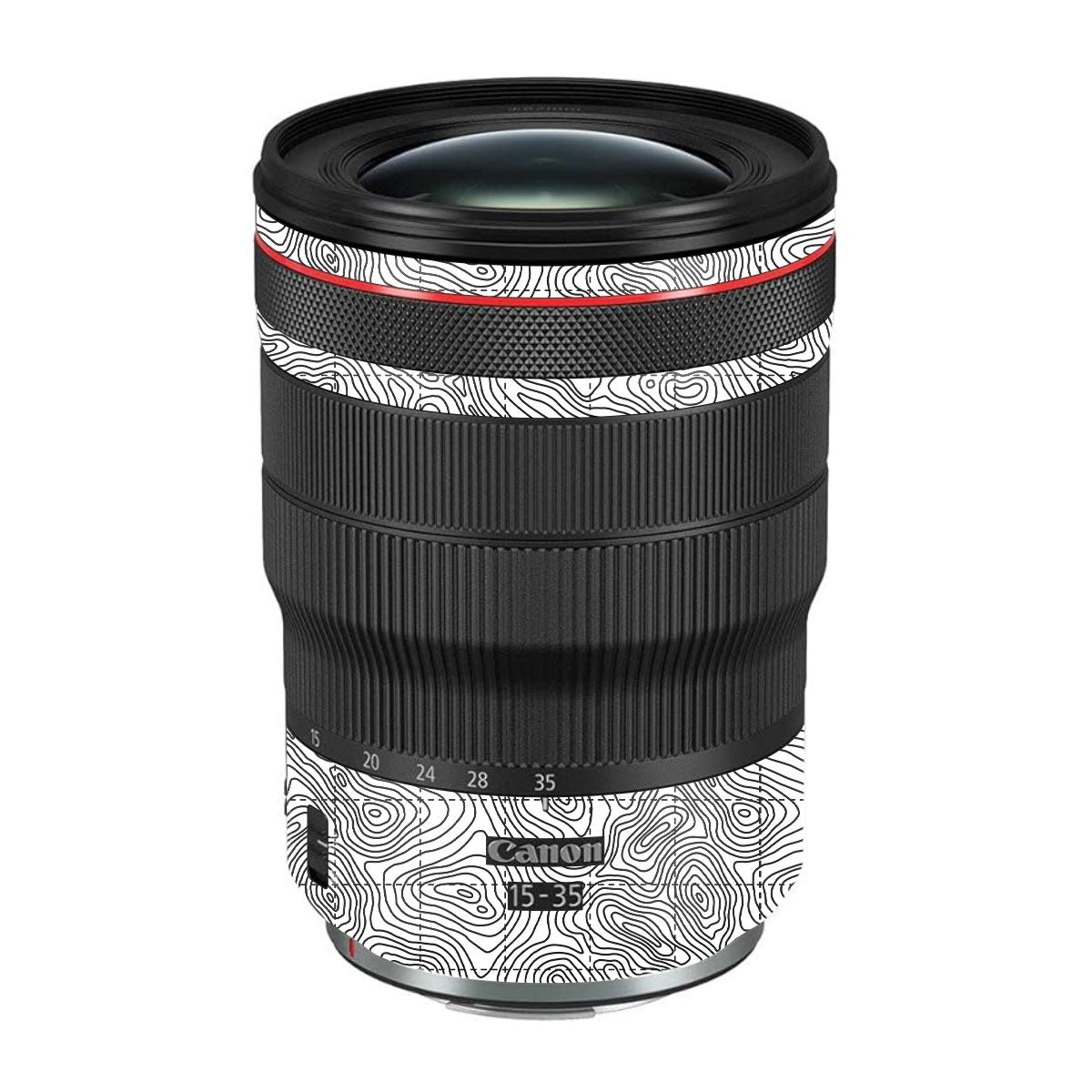 Textured Topo Flow Canon RF 15-35mm F/2.8L USM Camera Lens Skin
