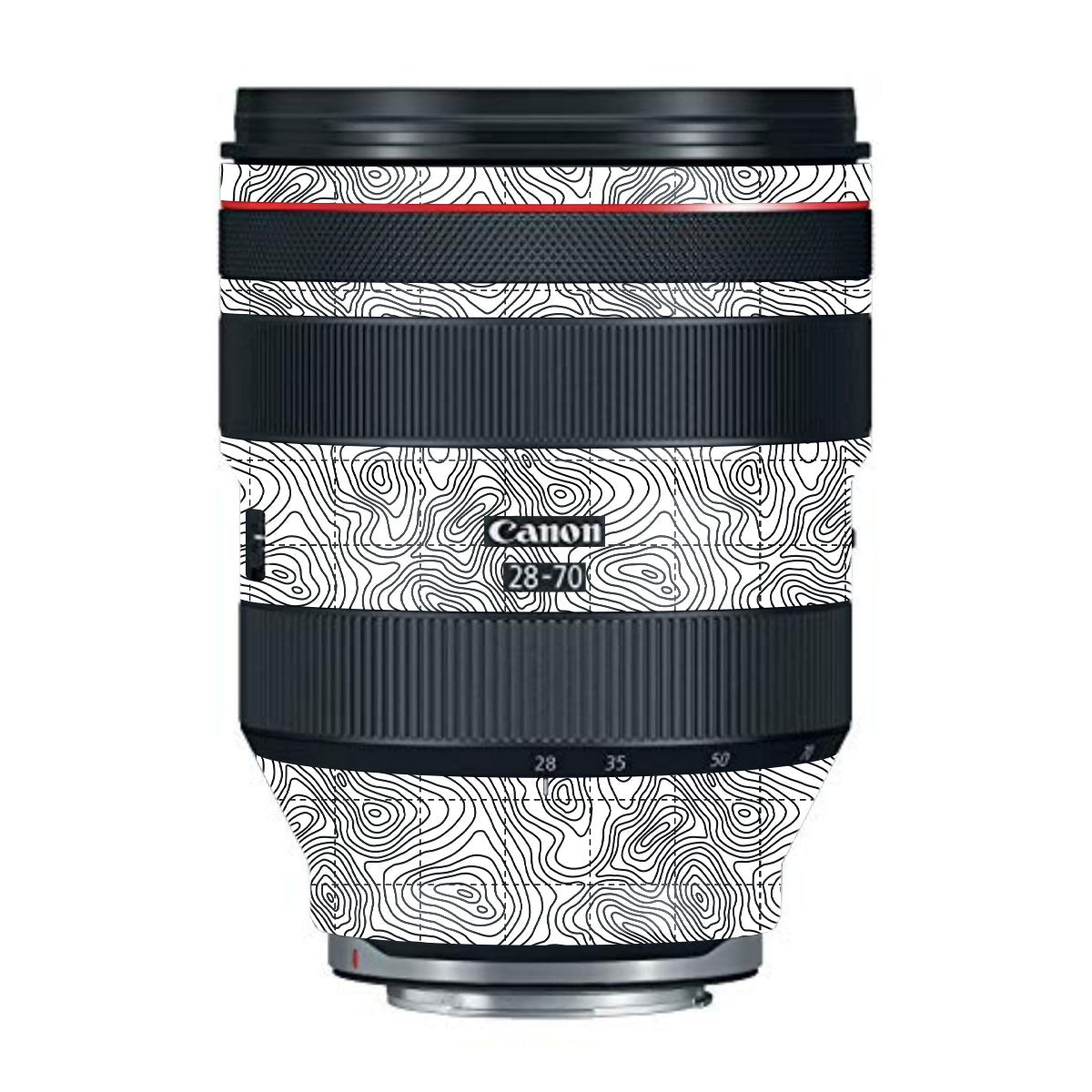 Textured Topo Flow Canon RF 28-70mm F/2L USM Camera Lens Skin