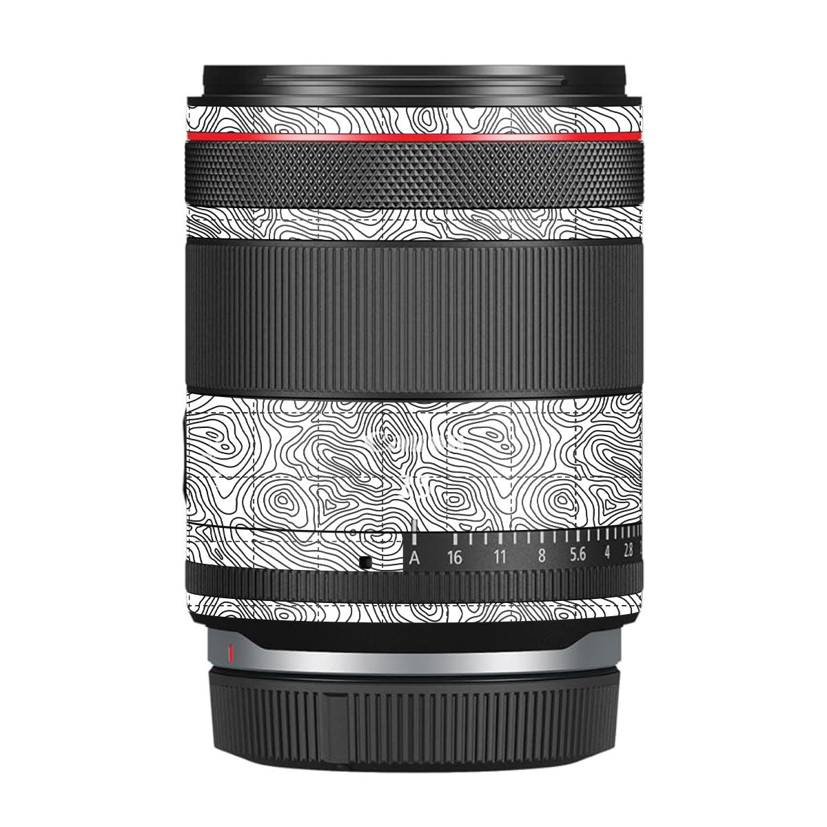 Textured Topo Flow Canon RF 35mm F/1.4 VCM Camera Lens Skin