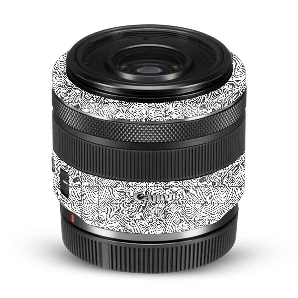 Textured Topo Flow Canon RF 35mm f/1.8 IS Macro STM Camera Lens Skin