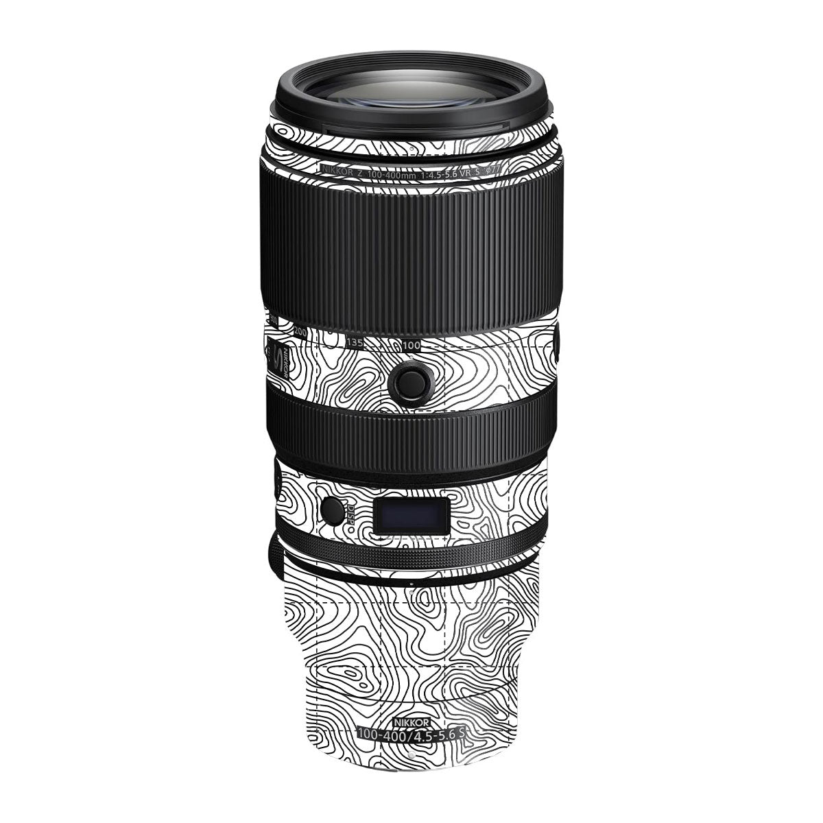 Textured Topo Flow Nikon Nikkor Z 100-400mm F/4.5-5.6 VR S Camera Lens Skin