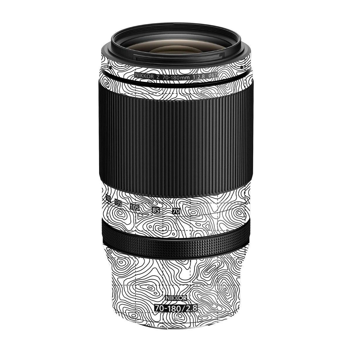 Textured Topo Flow Nikon Nikkor Z 70-180mm F/2.8 Camera Lens Skin