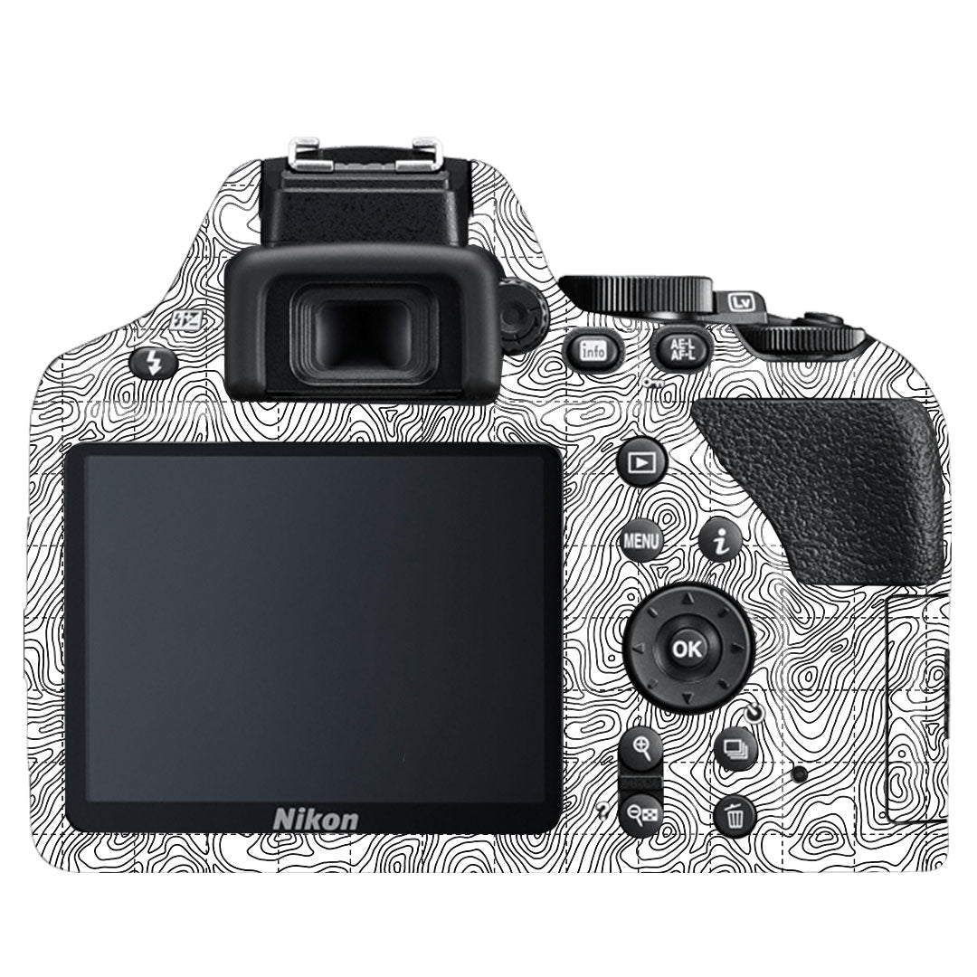 Textured Topo Flow Nikon D3500 Camera Skin