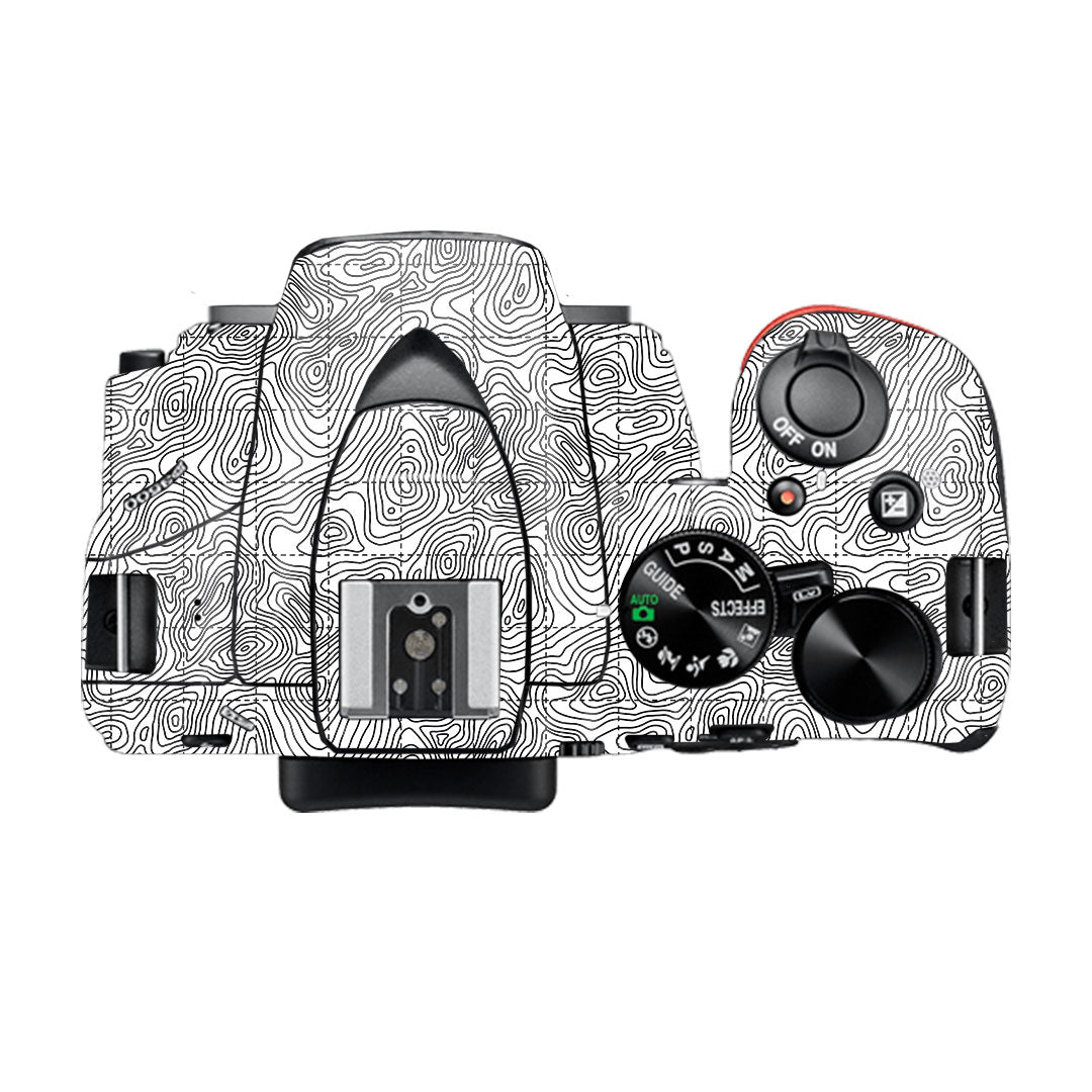 Textured Topo Flow Nikon D3500 Camera Skin