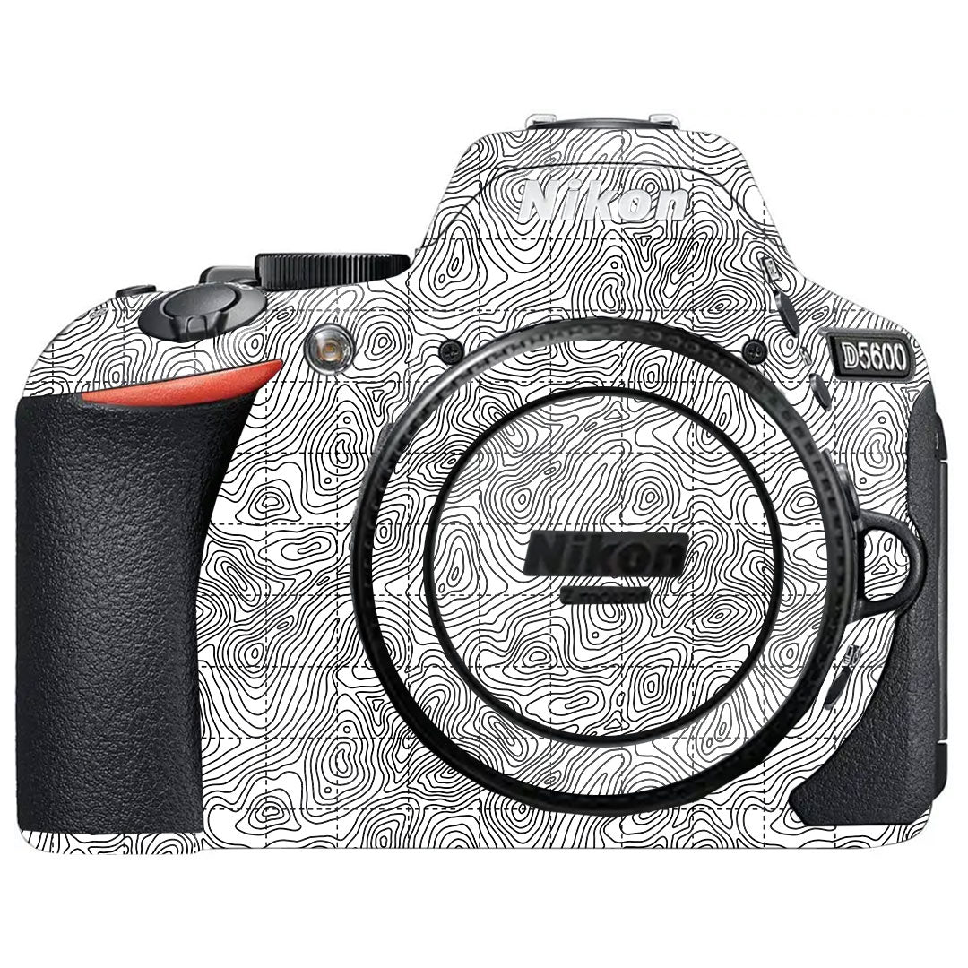 Textured Topo Flow Nikon D5600 Camera Skin