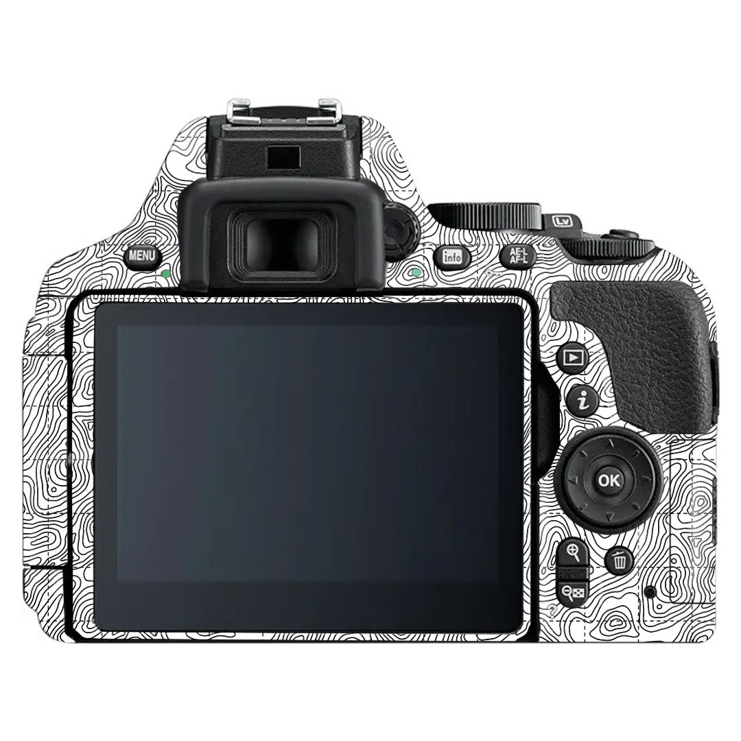 Textured Topo Flow Nikon D5600 Camera Skin