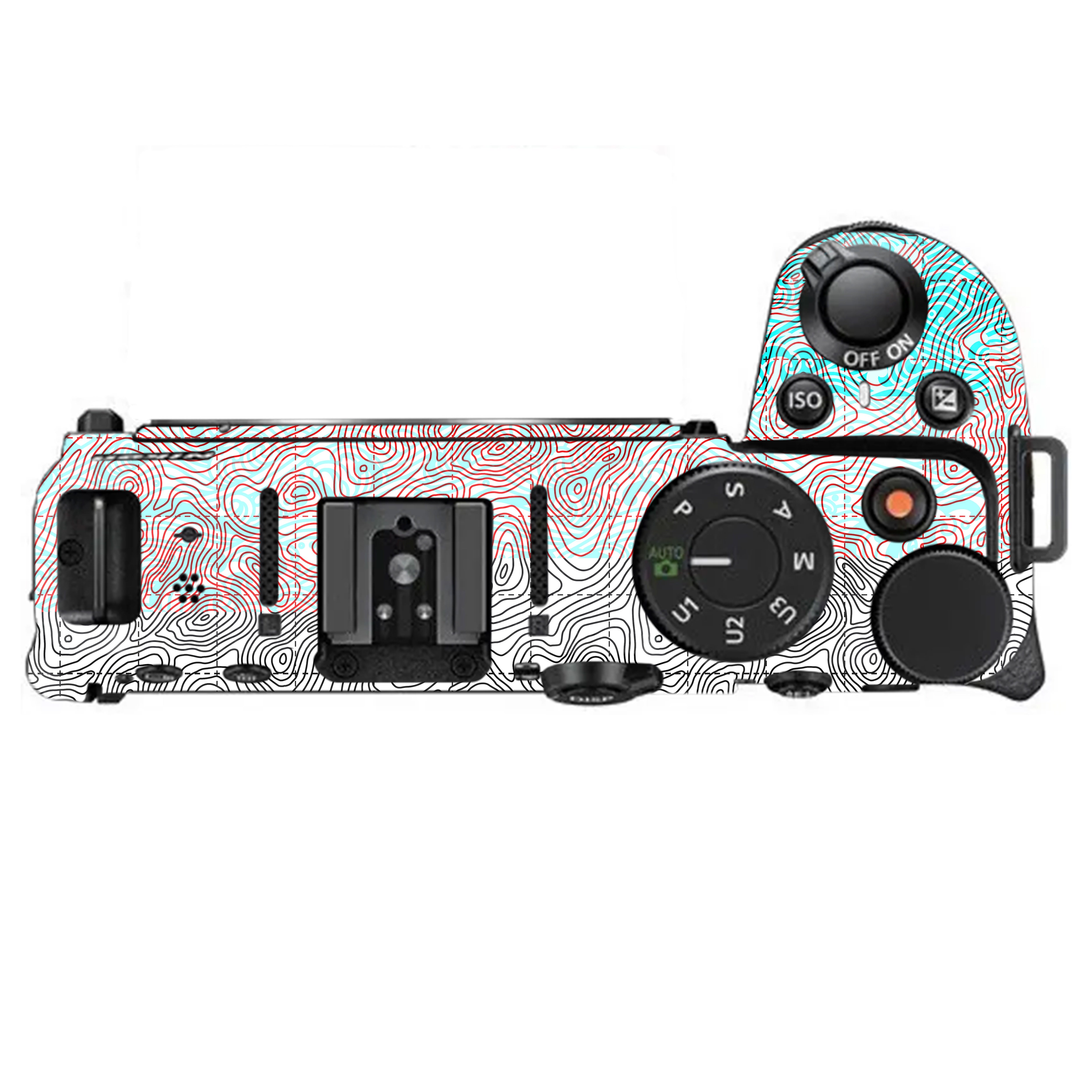 Textured Topo Flow Nikon Z30 Camera Skin