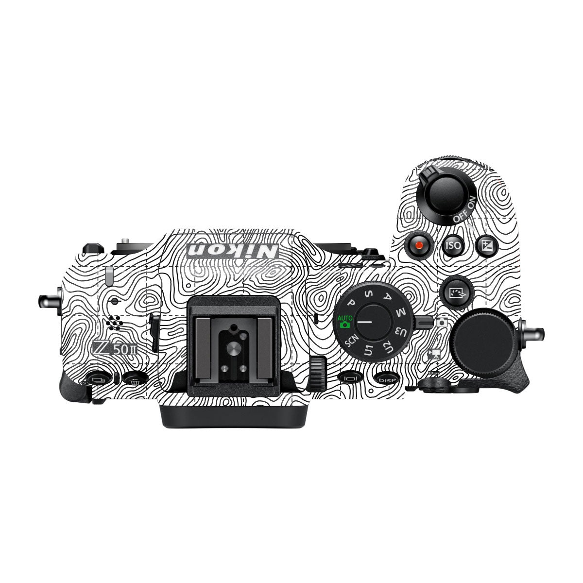 Textured Topo Flow Nikon Z50 II Camera Skin