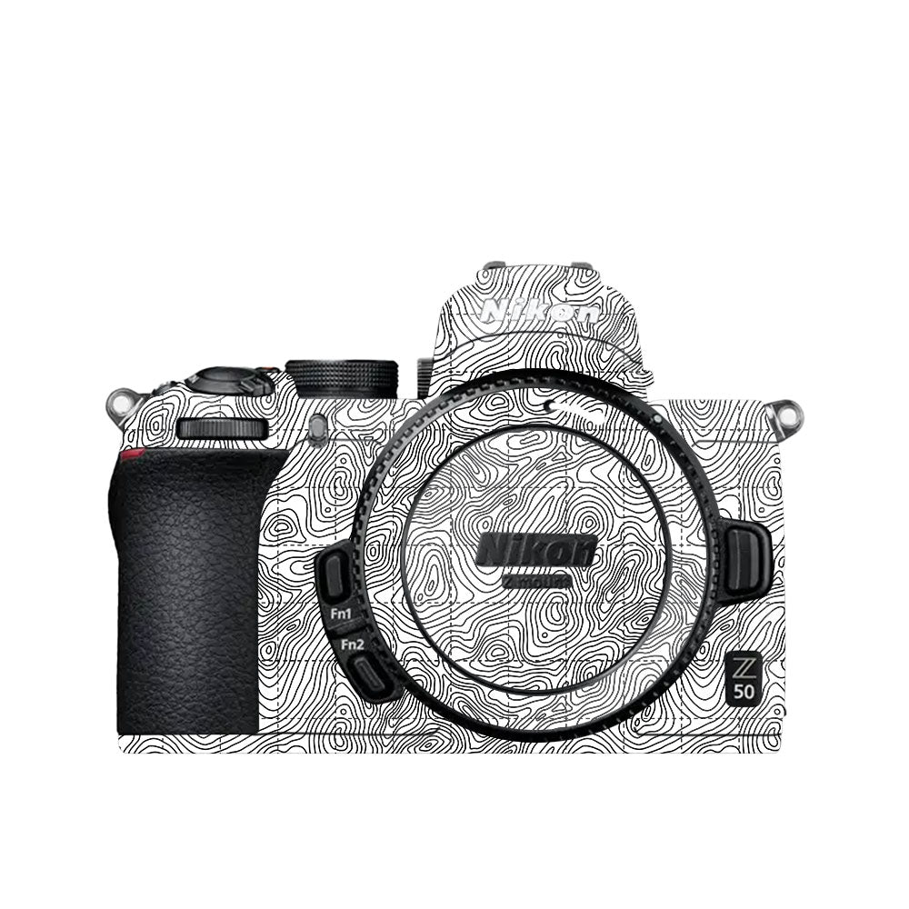 Textured Topo Flow Nikon Z50 Camera Skin