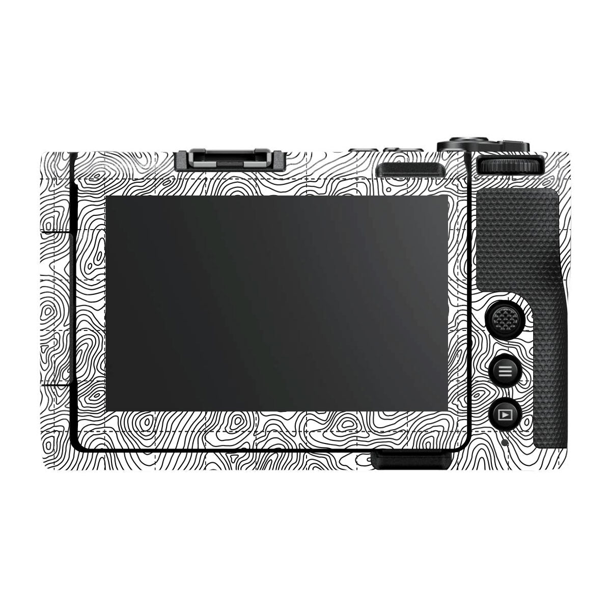 Textured Topo Flow Nikon ZR Camera Skin