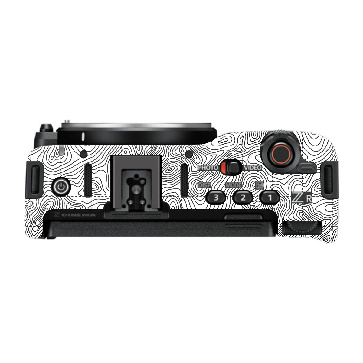 Textured Topo Flow Nikon ZR Camera Skin