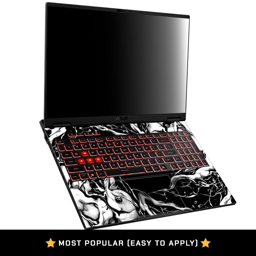Black Web Hero Asus TUF Gaming A16 2025 3D Laptop Skin