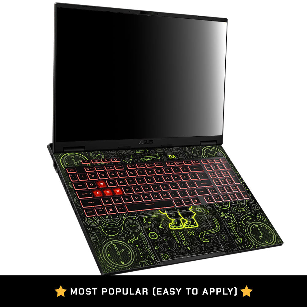 Watch Dog Alert Asus TUF Gaming F16 2025 3D Laptop Skin