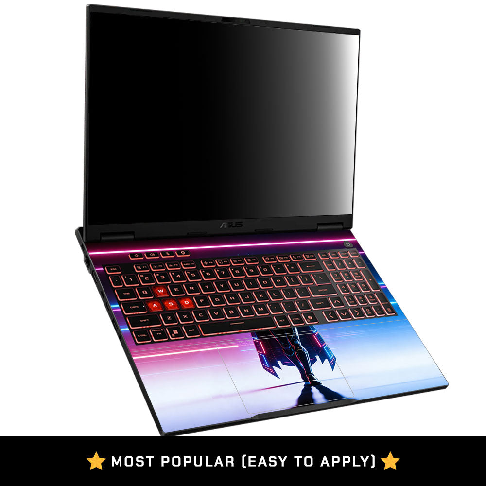 Neon Superhero Streaks Asus TUF Gaming A16 2025 3D Laptop Skin