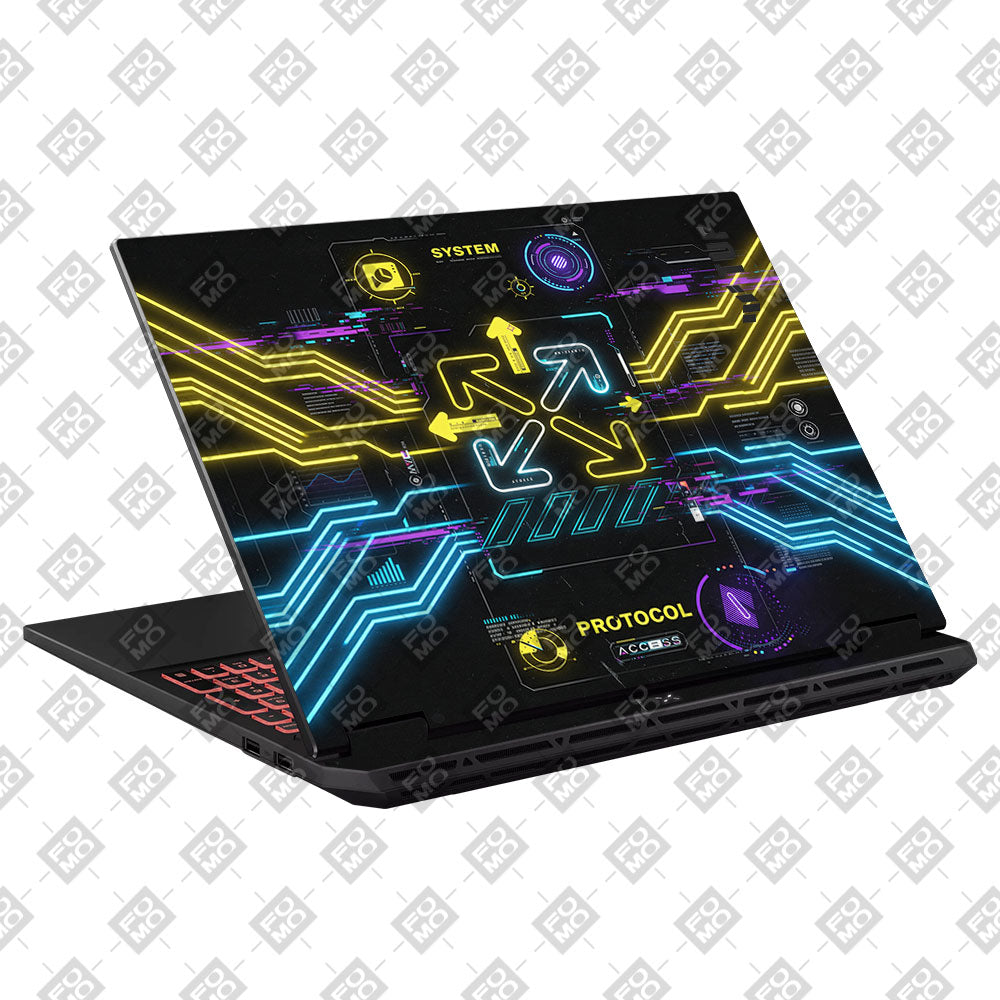 System Protocol Asus TUF Gaming A16 2025 3D Laptop Skin
