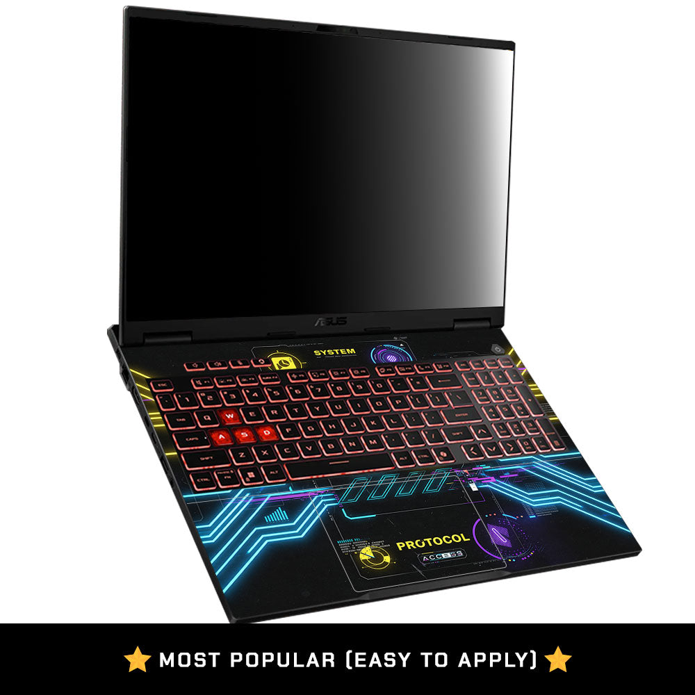 System Protocol Asus TUF Gaming A16 2025 3D Laptop Skin