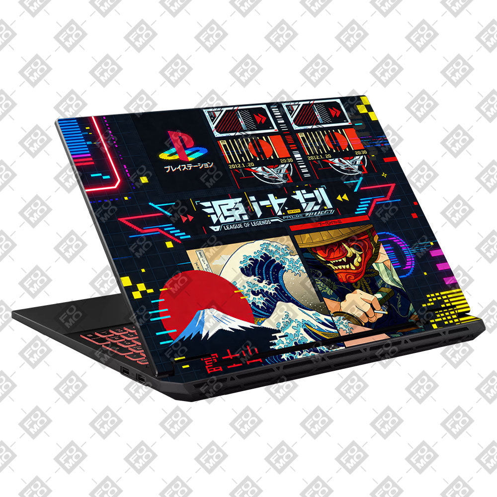 Retro Console Gaming Asus TUF Gaming F16 2025 3D Laptop Skin