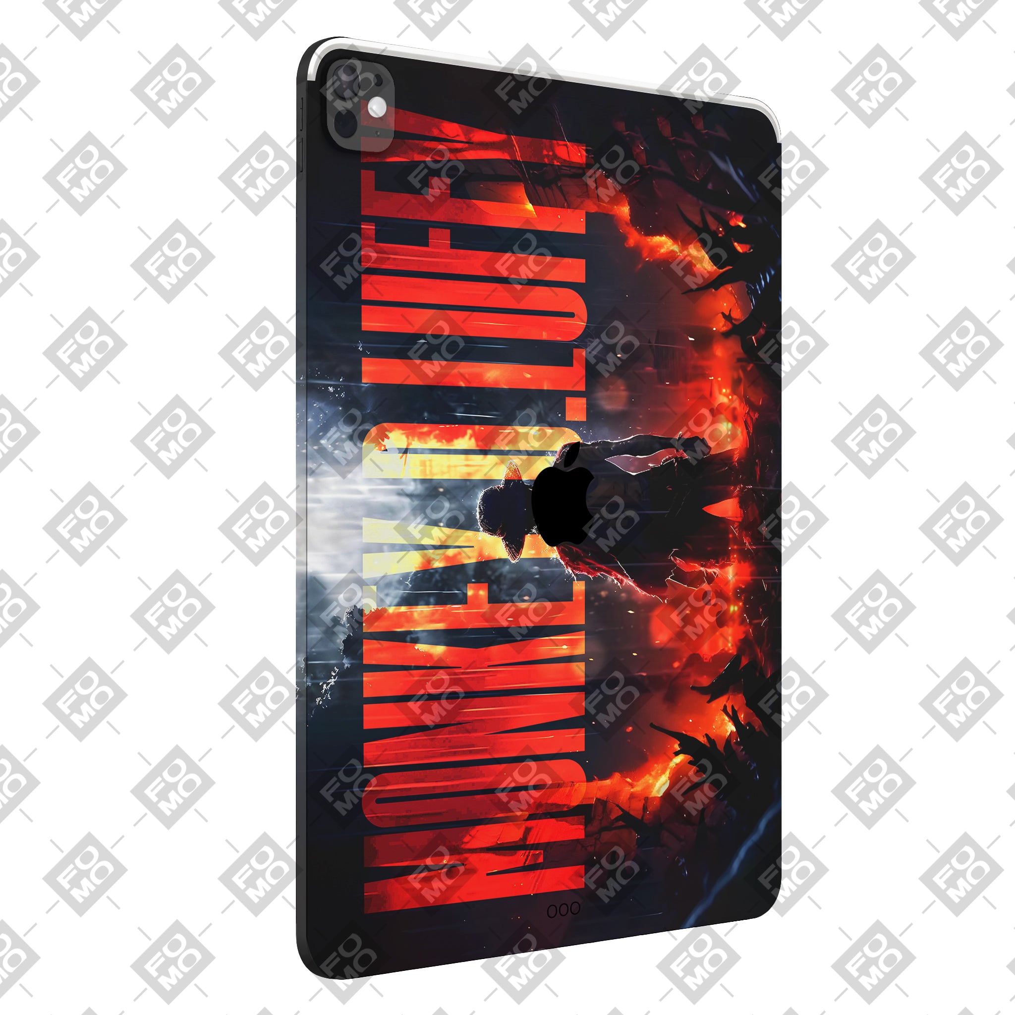 Apple iPad Pro 11 M1 2021 Monkey D Luffy Blazing Red Anime Tablet Skins