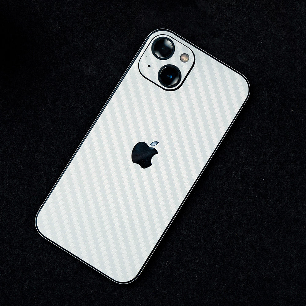 Textured White Carbon Fibre Texture Mobile Skin