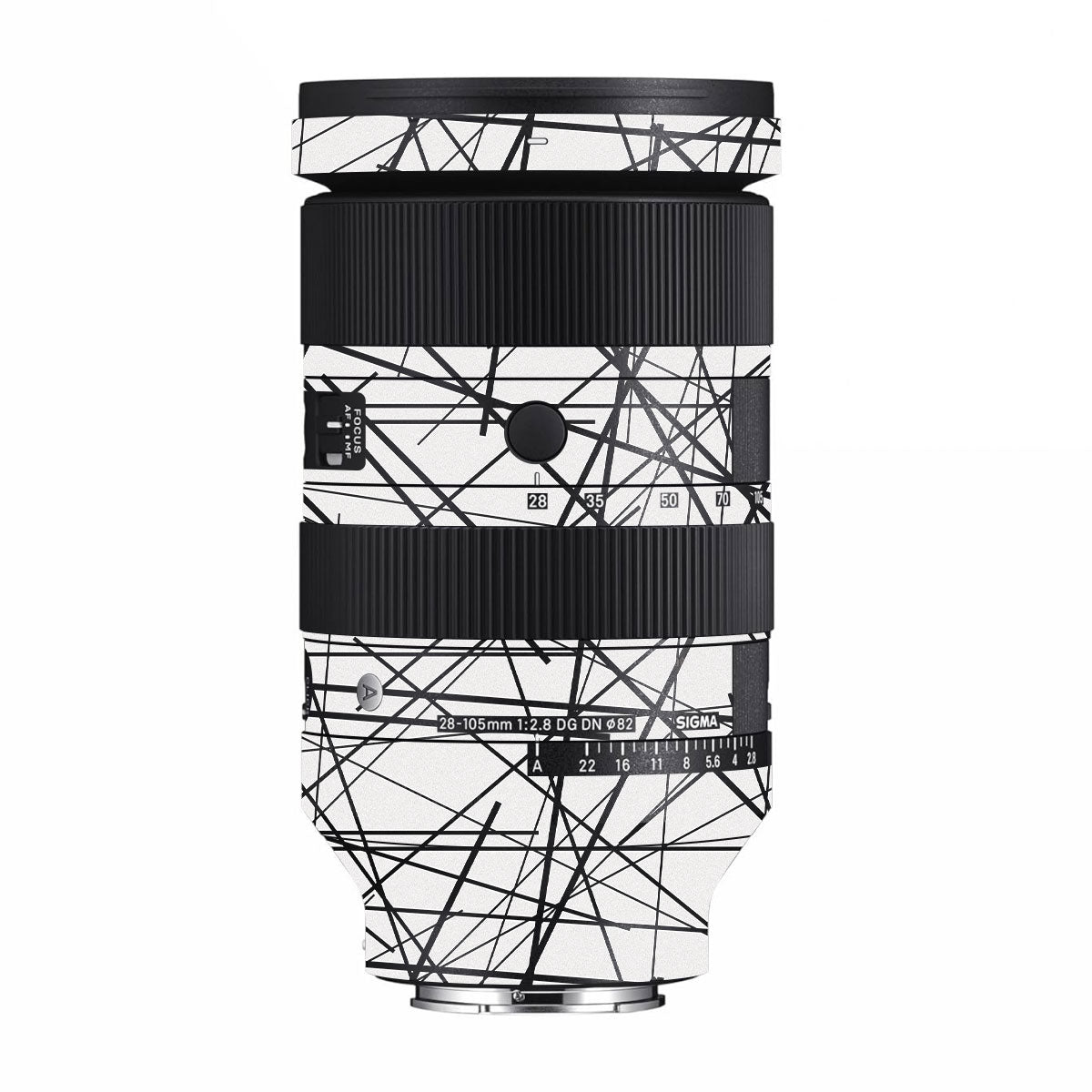Textured White Chaos Line Sigma 28-105mm F/2.8 DG DN Sony E Camera Lens Skin