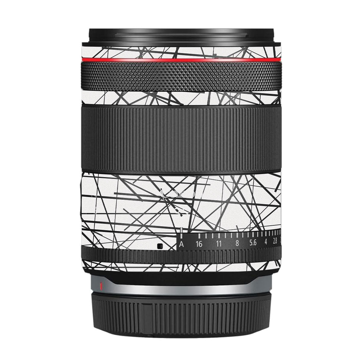 Textured White Chaos Line Canon RF 35mm F/1.4 VCM Camera Lens Skin