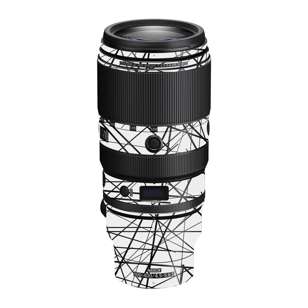 Textured White Chaos Line Nikon Nikkor Z 100-400mm F/4.5-5.6 VR S Camera Lens Skin
