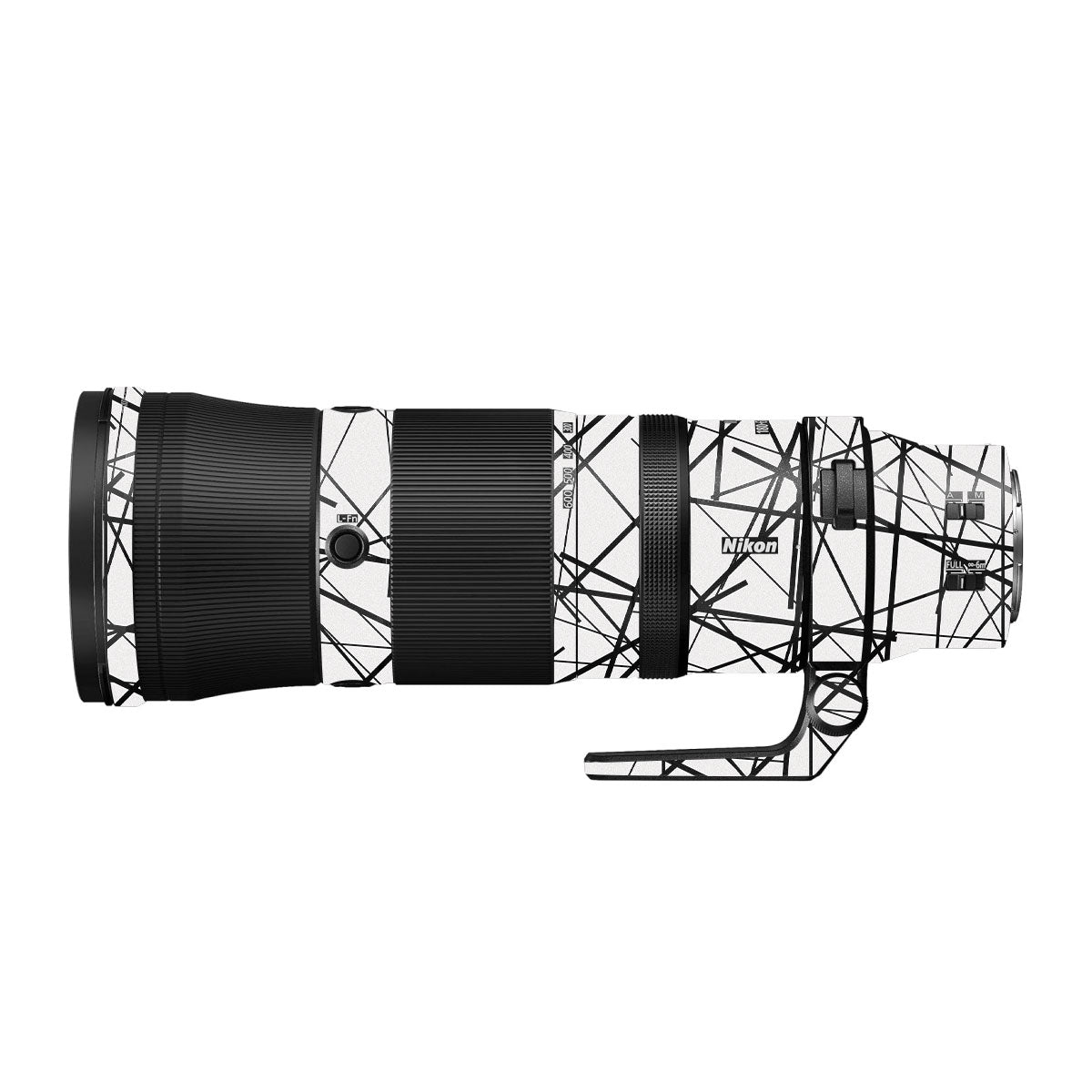 Textured White Chaos Line Nikon Nikkor Z 180-600mm F/5.6-6.3 VR Camera Lens Skin