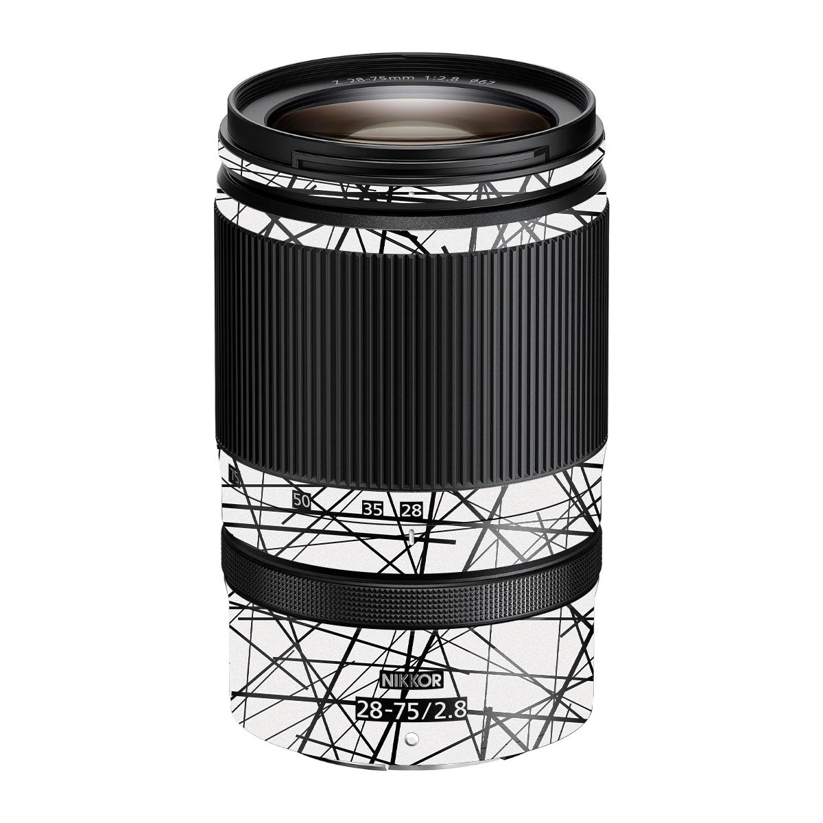 Textured White Chaos Line Nikon Nikkor Z 28-75mm F/2.8 Camera Lens Skin