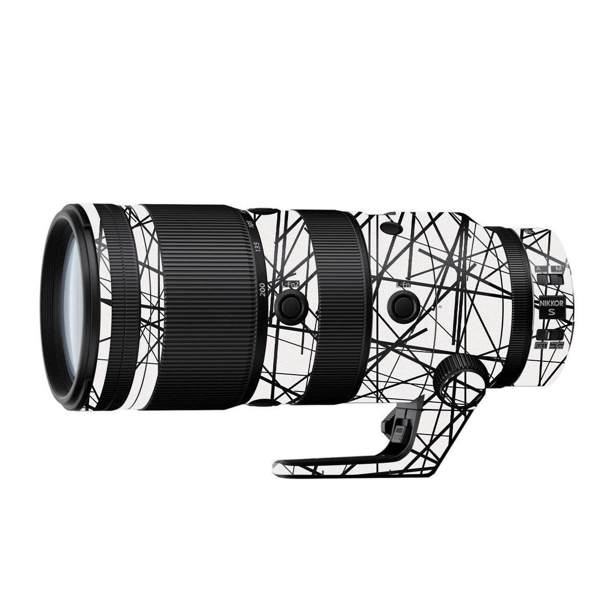 Textured White Chaos Line Nikon Nikkor Z 70-200mm F/2.8 Camera Lens Skin