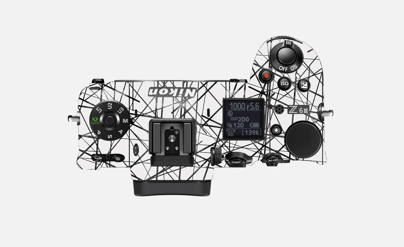 Textured White Chaos Line Nikon Z6 III Camera Skin